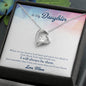 Forever Love Necklace To My Daughter When-it’s-too-hard