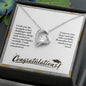 Forever Love Necklace Congratulation-I wish you the strength to face