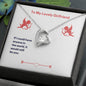 Forever Love Necklace To My Lovely Girlfriend Valentine