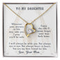 Forever Love Necklace To my daughter-wherever your journey in life