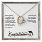 Forever Love Necklace Congratulation-I wish you the strength to face