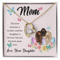 Forever Love Necklace Mom, The love between a mother and her daughter is forever