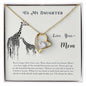Forever Love Necklace To my daughter-Never forget that I love