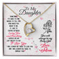 Forever Love Necklace To Daughter Loving and Breathing