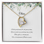 Forever Love Necklace, Eucalyptus Bridesmaid