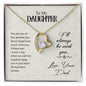 Forever Love Necklace To my daughter-You are one of the