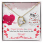 Forever Love Necklace Happy Birthday to a sister