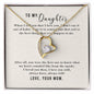 Forever Love Necklace To My Daughter-From Mom