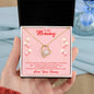 Forever Love Necklace Mommy to be-To my mommy-I can hear you