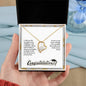 Forever Love Necklace Congratulation-I wish you the strength to face
