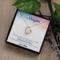 Forever Love Necklace To My Daughter When-it’s-too-hard