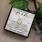 Forever Love Necklace To my Beautiful Mom Love your Daughter