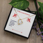 Forever Love Necklace To My Lovely Girlfriend Valentine