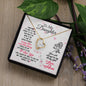 Forever Love Necklace To Daughter Loving and Breathing
