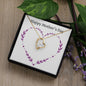 Forever Love Necklace Happy Mother's Day Purple Heart