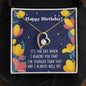 Forever Love Necklace Happy Birthday Sister