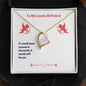 Forever Love Necklace To My Lovely Girlfriend Valentine