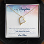Forever Love Necklace To My Daughter When-it’s-too-hard
