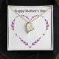 Forever Love Necklace Happy Mother's Day Purple Heart