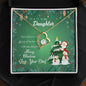 Forever Love Necklace Merry Christmas to my Daughter2