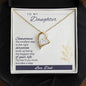 Forever Love Necklace To My Daughter Sometimes