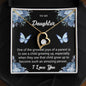 Forever Love Necklace To My Daughter I Love You