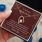 Forever Love Necklace To my Future Mother in Law