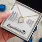 Forever Love Necklace Congratulation-I wish you the strength to face
