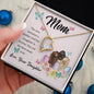 Forever Love Necklace Mom, The love between a mother and her daughter is forever