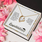 Forever Love Necklace Congratulation-I wish you the strength to face