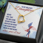 Forever Love Necklace Never feel that - Military Daughter