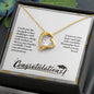 Forever Love Necklace Congratulation-I wish you the strength to face