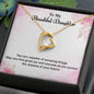 Forever Love Necklace, Happy Birthday My Beautiful Daughter may you find great joy and success