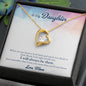 Forever Love Necklace To My Daughter When-it’s-too-hard