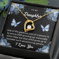 Forever Love Necklace To My Daughter I Love You