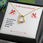 Forever Love Necklace To My Lovely Girlfriend Valentine