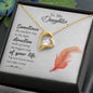 Forever Love Necklace To my daughter-Sometimes the smallest step - new
