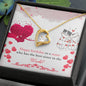 Forever Love Necklace Happy Birthday to a sister