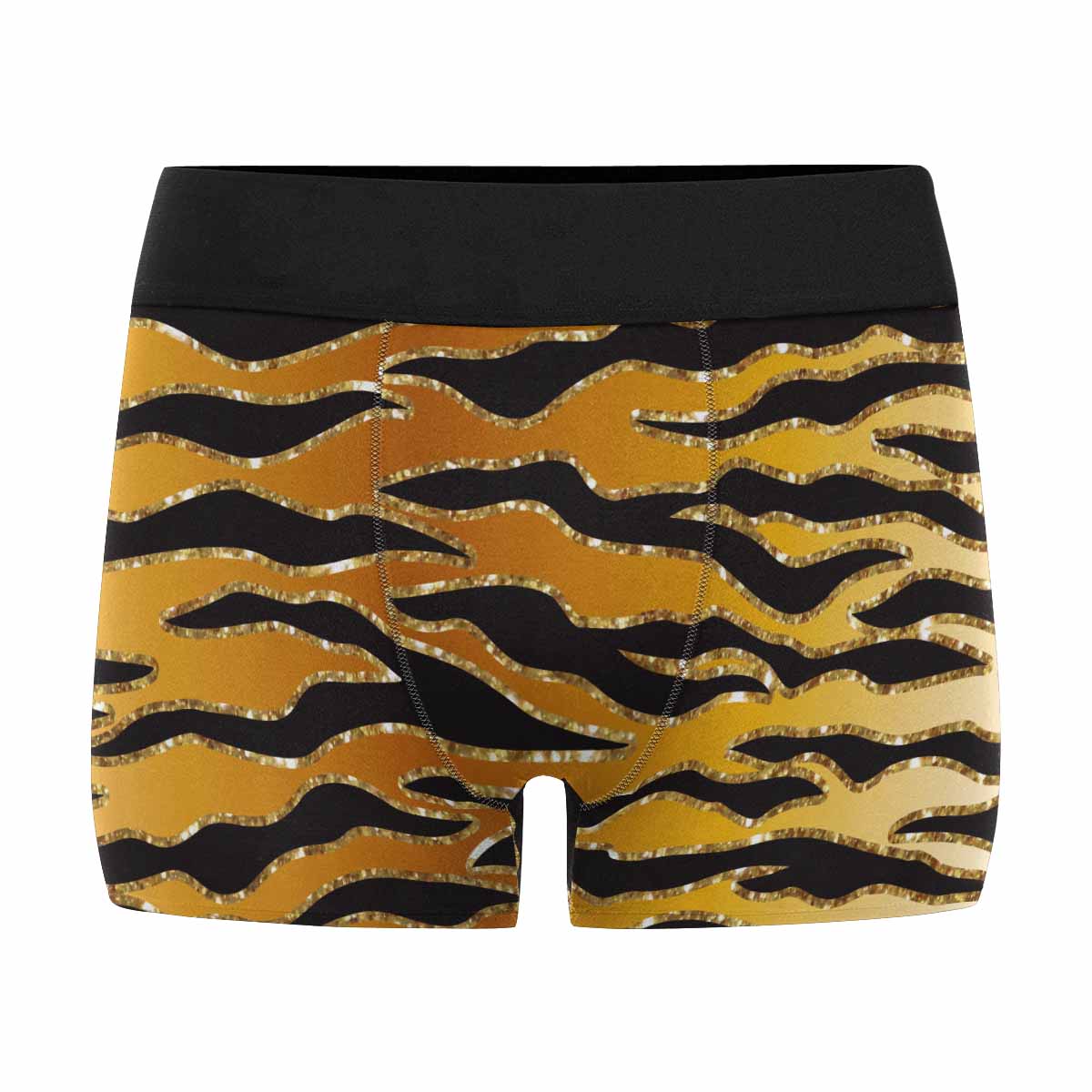 Glitter Look Gold Animal Print AUS Men's Boxer Briefs (Made In AUS)