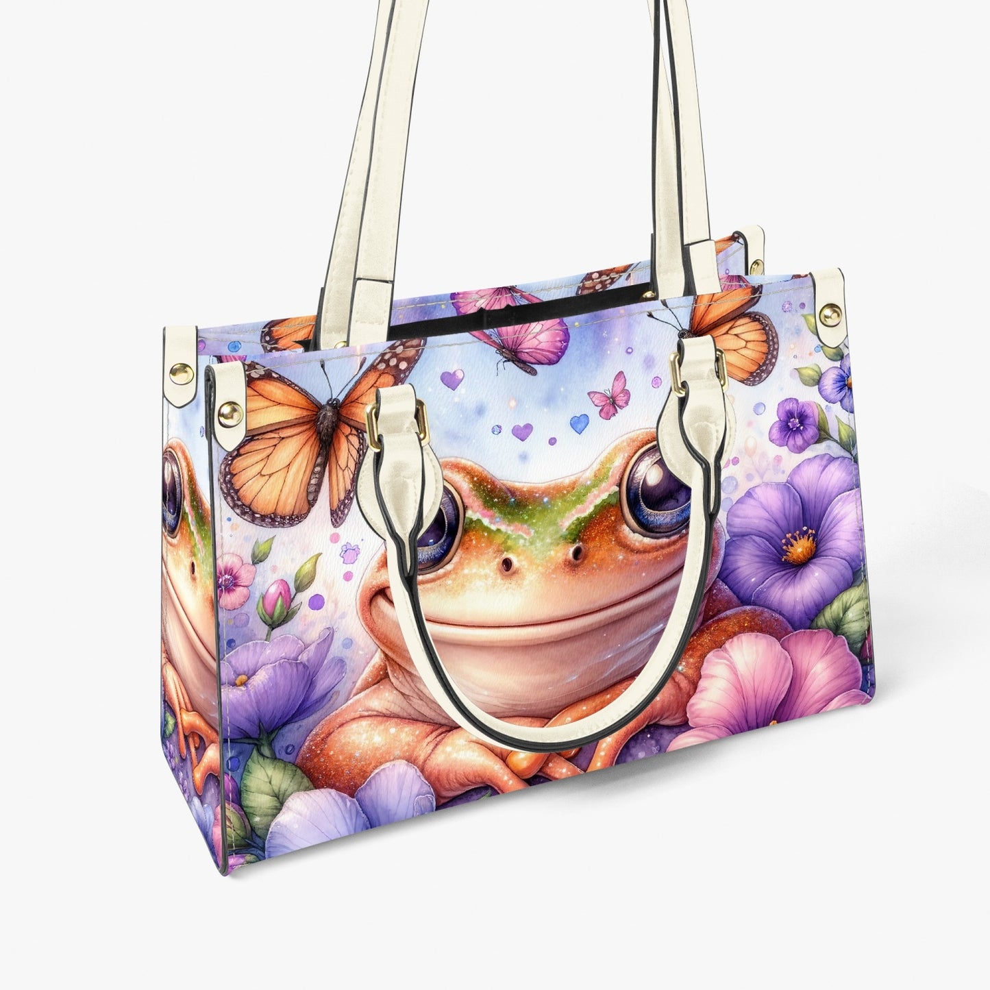 Women's Tote Bag - Long Strap - Frog