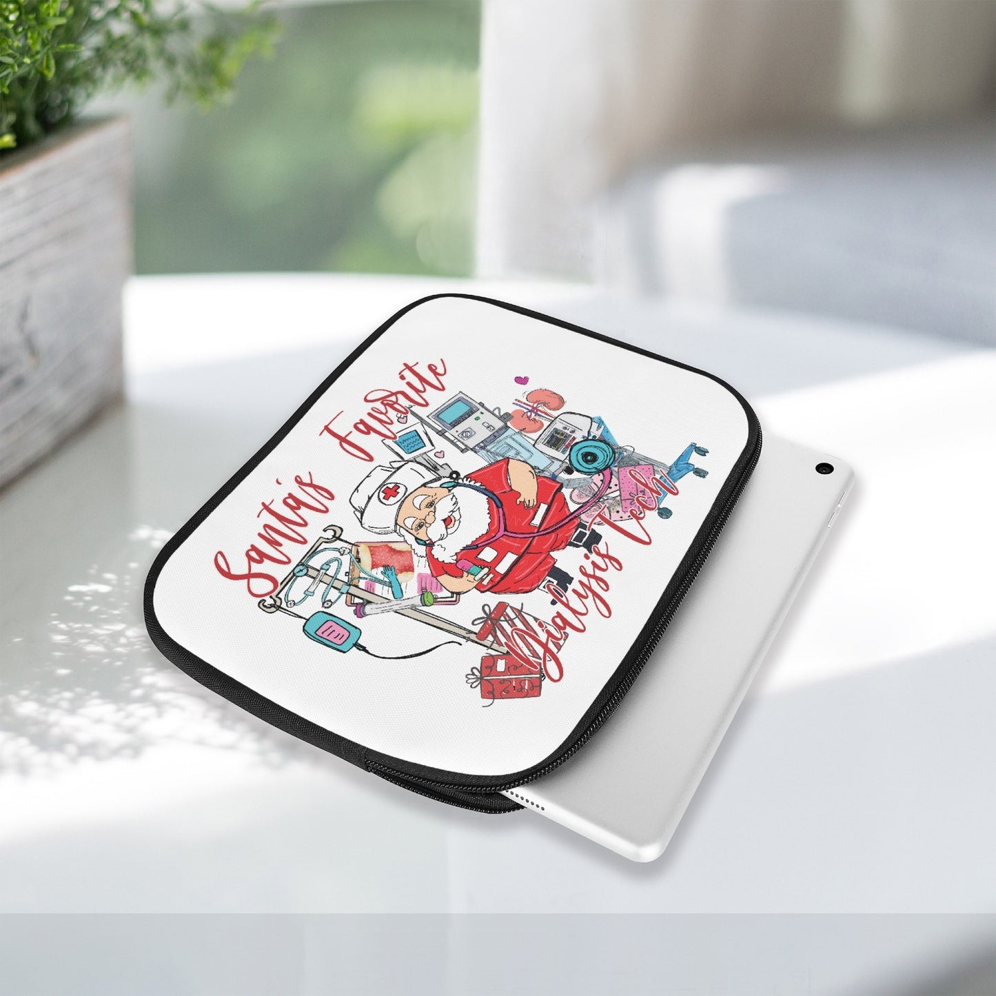 Tablet Sleeve - Santa's Favorite Dialysis Nurse