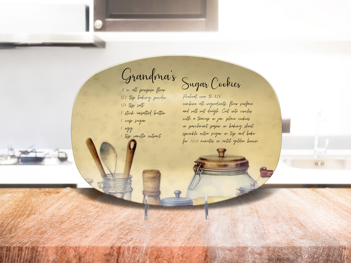 Personalised Handwritten Family Recipe Heirloom Plate/Platter