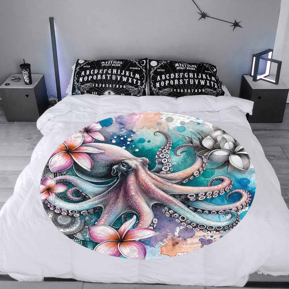 Sea_Animals_Octapus_Awd35199  Circular Micro Fleece Blanket 60"
