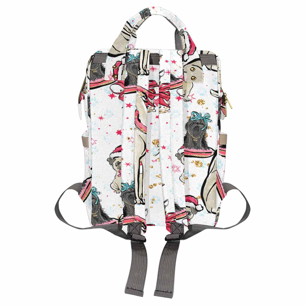 Dog Christmas Diaper Bag Backpack