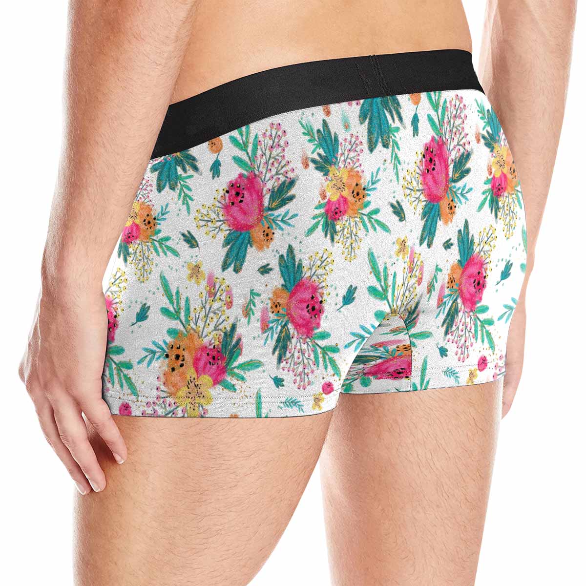 Australian Floral AUS Men's All Over Print Boxer Briefs (Made In AUS)