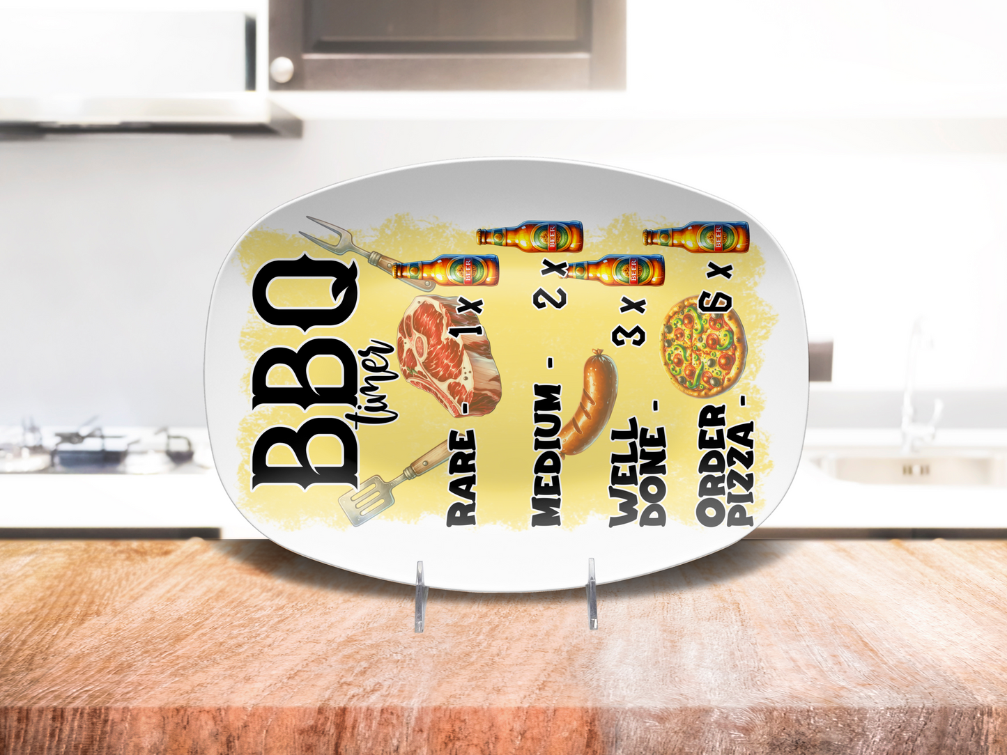 BBQ Timer 10" x 14" BBQ Platter