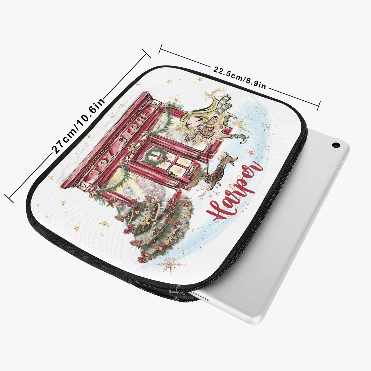 Tablet Sleeve - Christmas, Toy Shop, Girl Blonde Hair