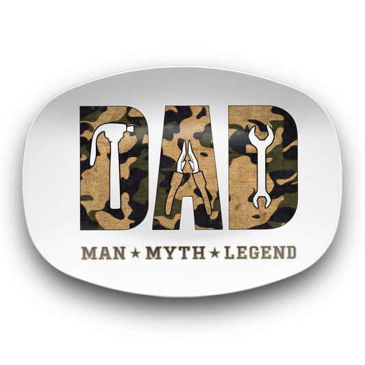 BBQ Platter Dad Myth Legend 10"x14" Platter