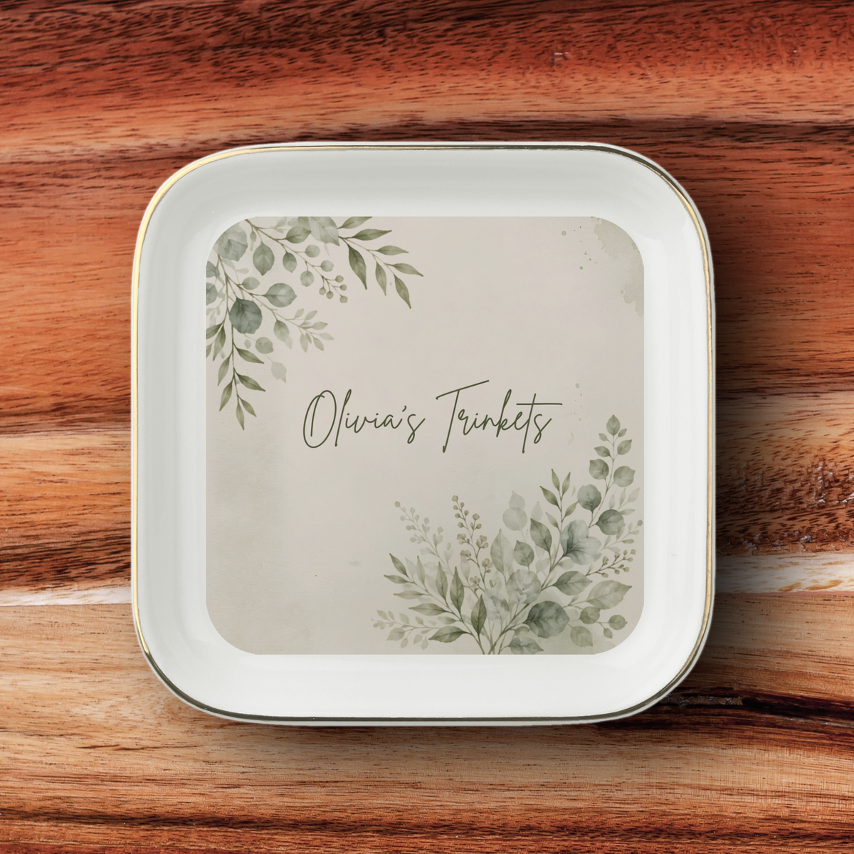 Personalised Jewelry Dish, Custom Name Ceramic Trinket Dish, Personalised Gift, Jewellery Holder, Birthday or Christmas Gift