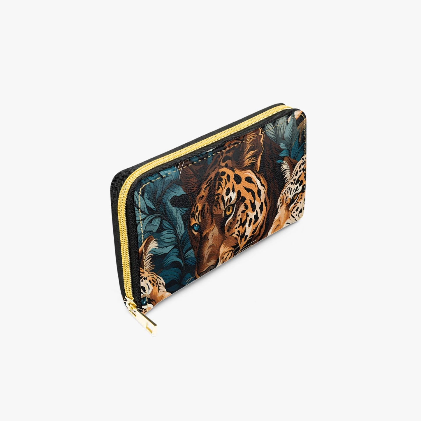 Long Type Zipper Purse - Leopard